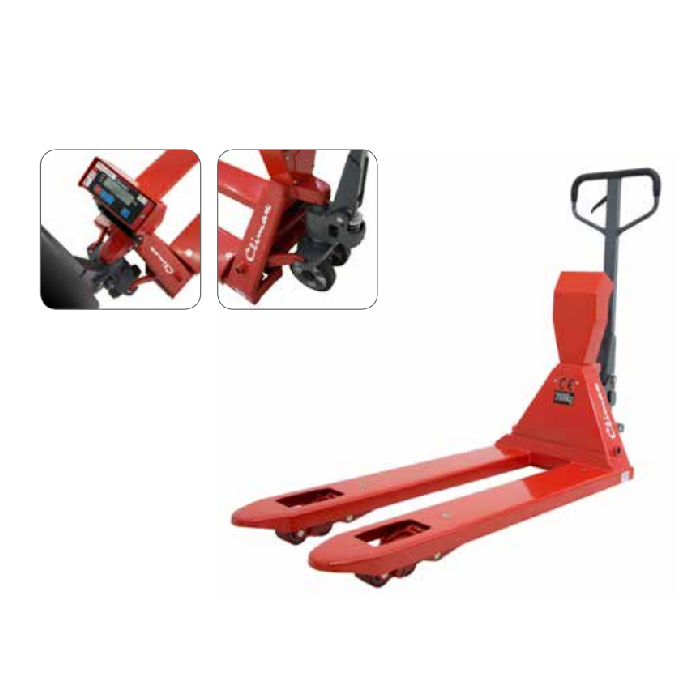 Ročni paletni viličar z tehtnico in printerjem CLIMAX 2000 kg - 144008856